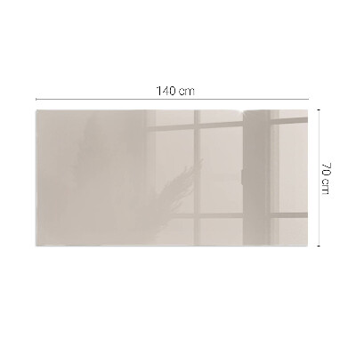 Protector de suelo para estufa rectangular Color marrón claro