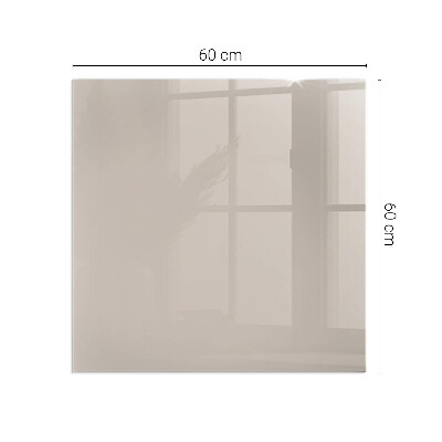 Protector de suelo para estufa rectangular Color marrón claro