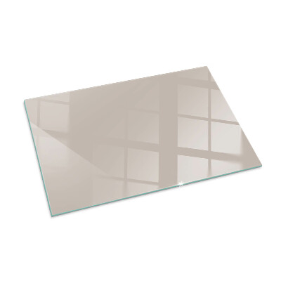 Protector de suelo para estufa rectangular Color marrón claro