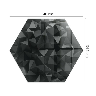 Protector suelo para estufa de leña hexagonal Geometría en tres dimensiones