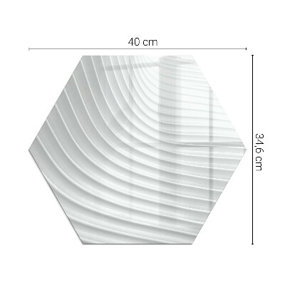 Protector de suelo para estufas hexagonal Ondas de formas sutiles