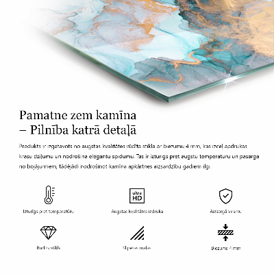 Placa de protección para estufa hexagonal Formas abstractas de nubes en sólidos