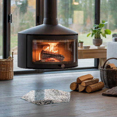 Placa protectora suelo estufa hexagonal Patrones decorativos de azulejos