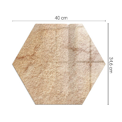 Placa protectora suelo estufa hexagonal La naturaleza de la estructura de la piedra.