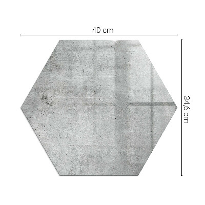 Placa de protección para estufa hexagonal Patrón de hormigón crudo