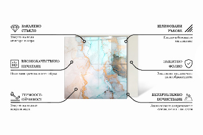 Placa protectora suelo estufa hexagonal Motivo orgánico de mármol