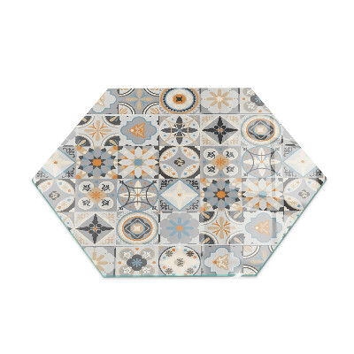 Protector de suelo para estufas hexagonal Patrones de mosaico en formas de baldosas