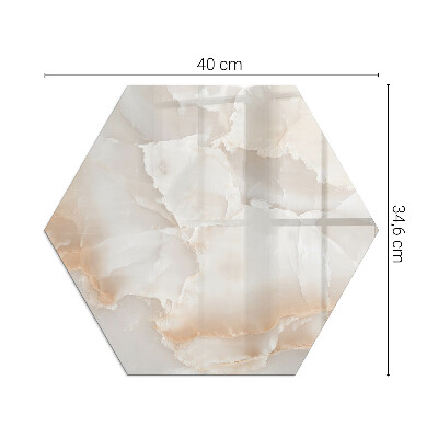 Protector de suelo para estufas hexagonal Motivo orgánico de piedra