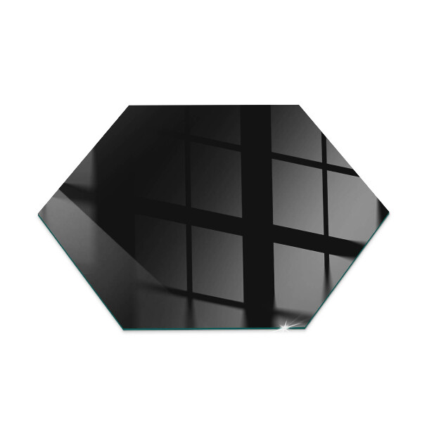 Placa protectora suelo estufa hexagonal Color negro