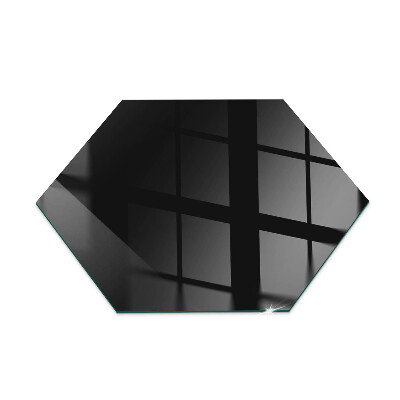 Placa protectora suelo estufa hexagonal Color negro