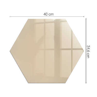 Protector de suelo para estufas hexagonal Color beige