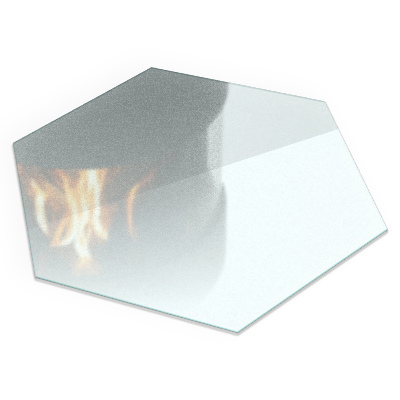 Placa de protección para estufa Semitransparente hexagonal