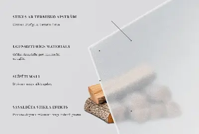Placa de protección para estufa semitransparente con forma hexagonal
