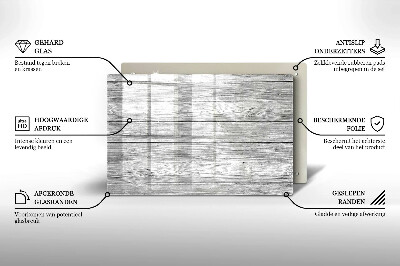 Posavaso de cristal para velas funerarias Tablón de madera vieja