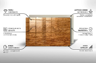 Posavaso de cristal para velas funerarias Textura tablón de madera