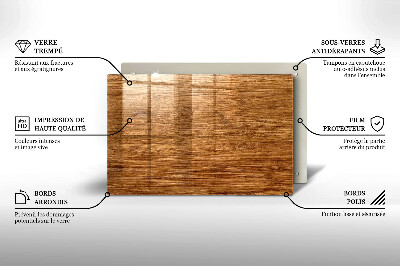 Posavaso de cristal para velas funerarias Textura tablón de madera