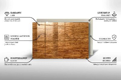 Posavaso de cristal para velas funerarias Textura tablón de madera