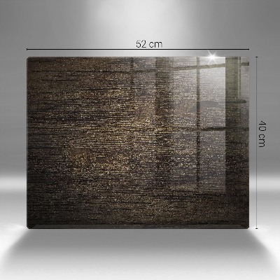 Posavaso de cristal para velas funerarias Textura madera corteza