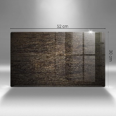 Posavaso de cristal para velas funerarias Textura madera corteza
