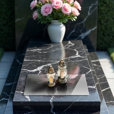Posavaso de cristal para velas funerarias Textura madera corteza