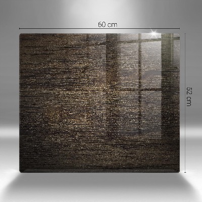 Posavaso de cristal para velas funerarias Textura madera corteza