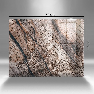 Posavaso de cristal para velas funerarias Textura de madera