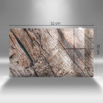 Posavaso de cristal para velas funerarias Textura de madera