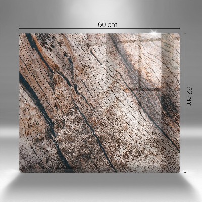 Posavaso de cristal para velas funerarias Textura de madera