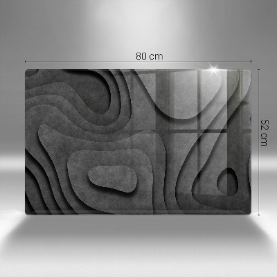 Posavaso de cristal para velas funerarias Formas de piedra 3D