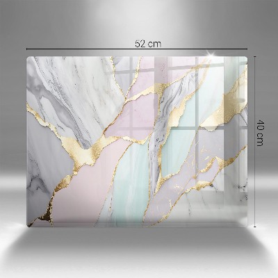Posavaso de cristal para velas funerarias Mármol pastel