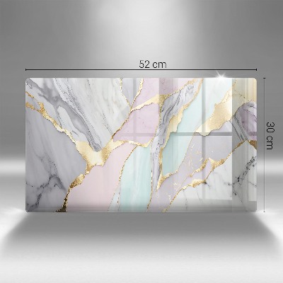 Posavaso de cristal para velas funerarias Mármol pastel