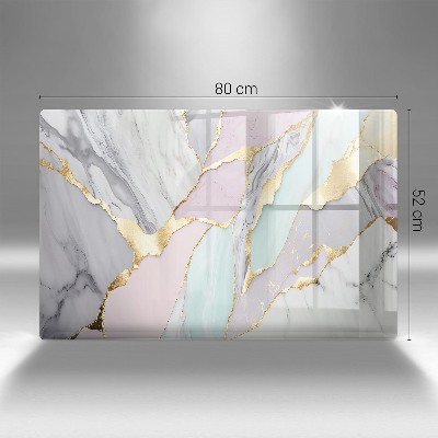 Posavaso de cristal para velas funerarias Mármol pastel