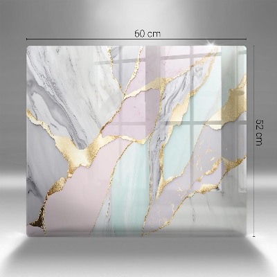 Posavaso de cristal para velas funerarias Mármol pastel