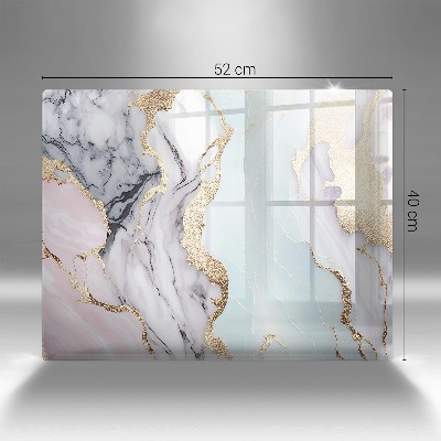 Posavaso de cristal para velas funerarias Mármol pastel