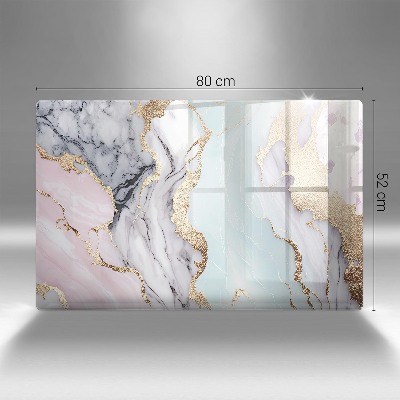 Posavaso de cristal para velas funerarias Mármol pastel