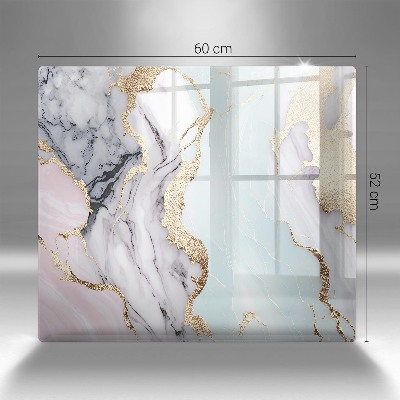 Posavaso de cristal para velas funerarias Mármol pastel
