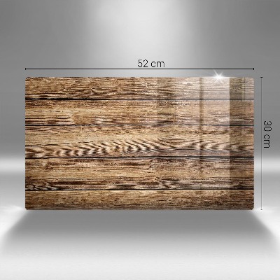 Posavaso de cristal para velas funerarias Tablas con textura de madera