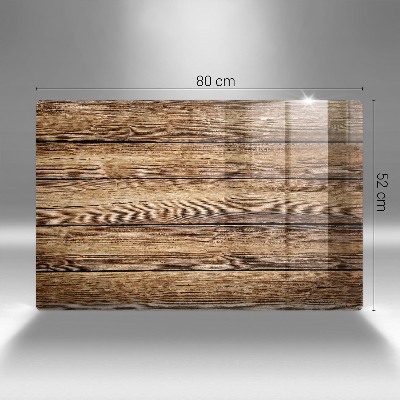 Posavaso de cristal para velas funerarias Tablas con textura de madera