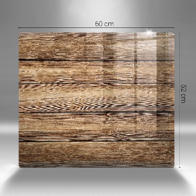 Posavaso de cristal para velas funerarias Tablas con textura de madera