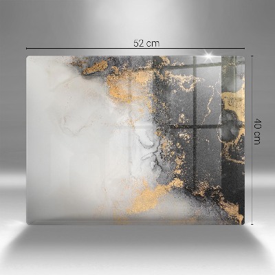 Posavaso de cristal para velas funerarias Abstracción con oro