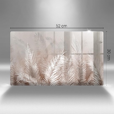 Posavaso de cristal para velas funerarias Vegetación boho hojas