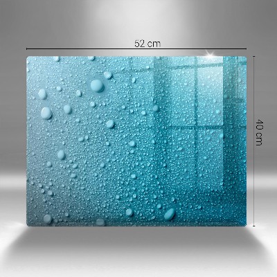 Posavaso de cristal para velas funerarias Gotas de agua