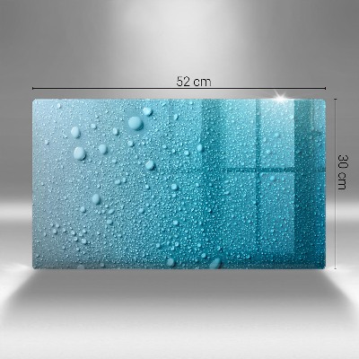 Posavaso de cristal para velas funerarias Gotas de agua