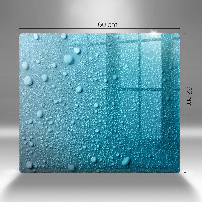 Posavaso de cristal para velas funerarias Gotas de agua