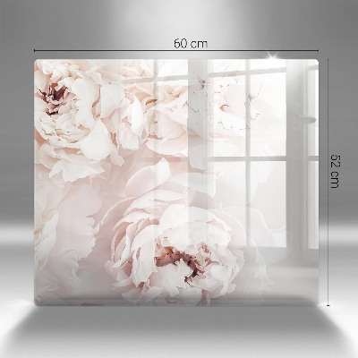 Posavaso de cristal para velas funerarias Peonías pastel