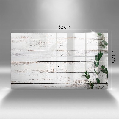 Posavaso de cristal para velas funerarias Viejos tablones y hojas
