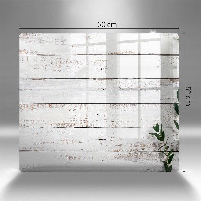 Posavaso de cristal para velas funerarias Viejos tablones y hojas