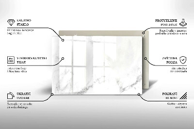 Posavaso de cristal para velas funerarias Mármol moderno