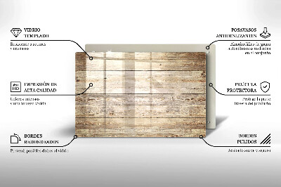 Posavaso de cristal para velas funerarias Tablas de madera