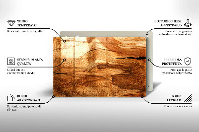 Posavaso de cristal para velas funerarias Textura tablero de madera